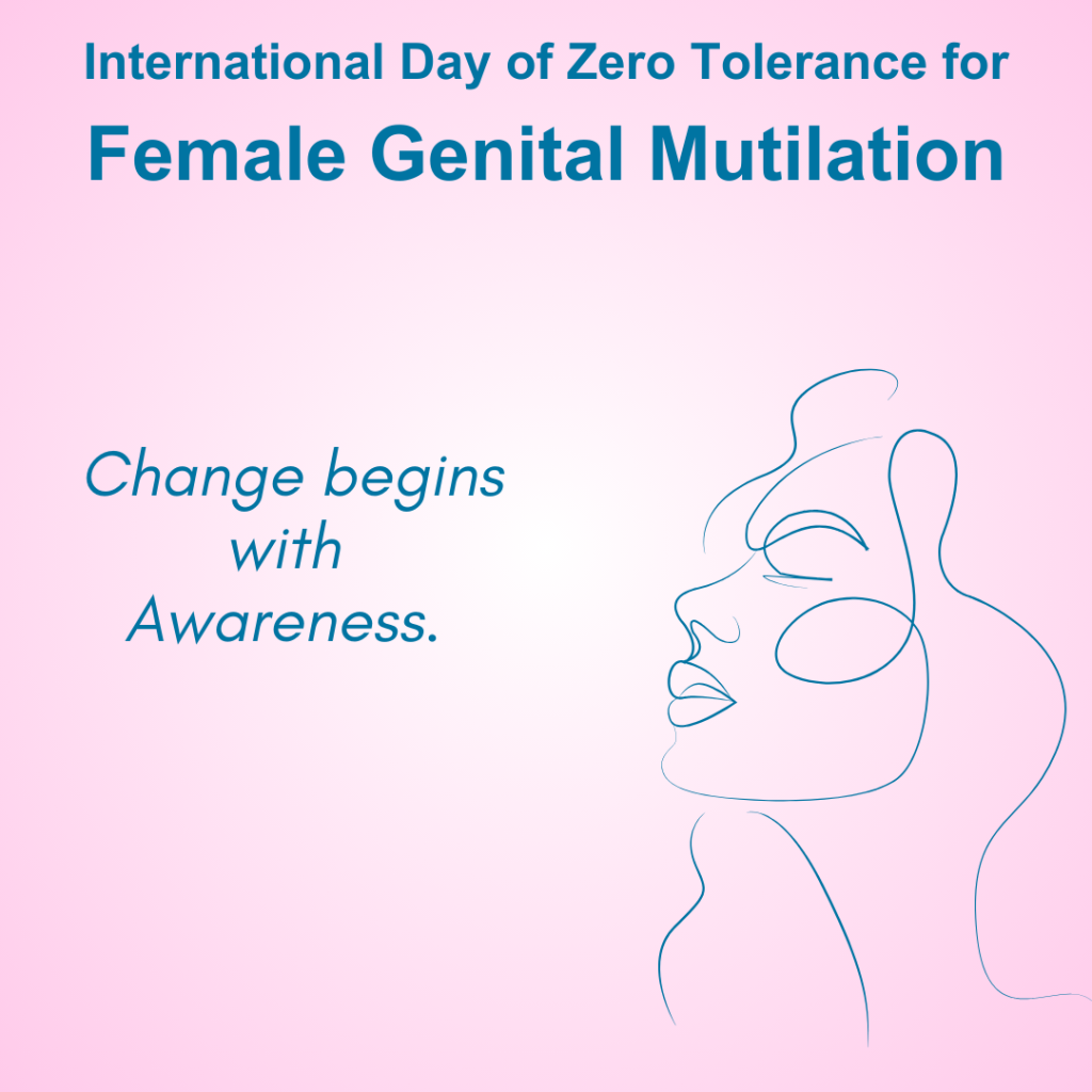 International Day of Zero Tolerance for Genital Mutilation Social Media Graphic