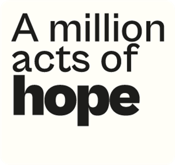 A million acts of hope _campaign logo